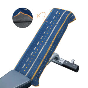 Nolderll Non-Slip Microfiber Gym Bench Towel - Stay-Put Striped Workout Barrier