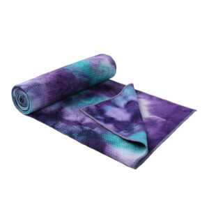 Nolderll Galaxy Tie-Dye Microfiber Yoga Towel - Slip-Resistant High-Performance Fitness Mat Towel
