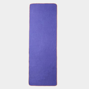 Nolderll Non-Skid Purple Microfiber Yoga Towel - Ultra-Absorbent Waffle Texture Exercise Mat Layer