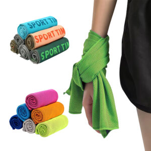 Nolderll Green Cooling Towel - Soft Touch Instant Chill Microfiber Neck Band