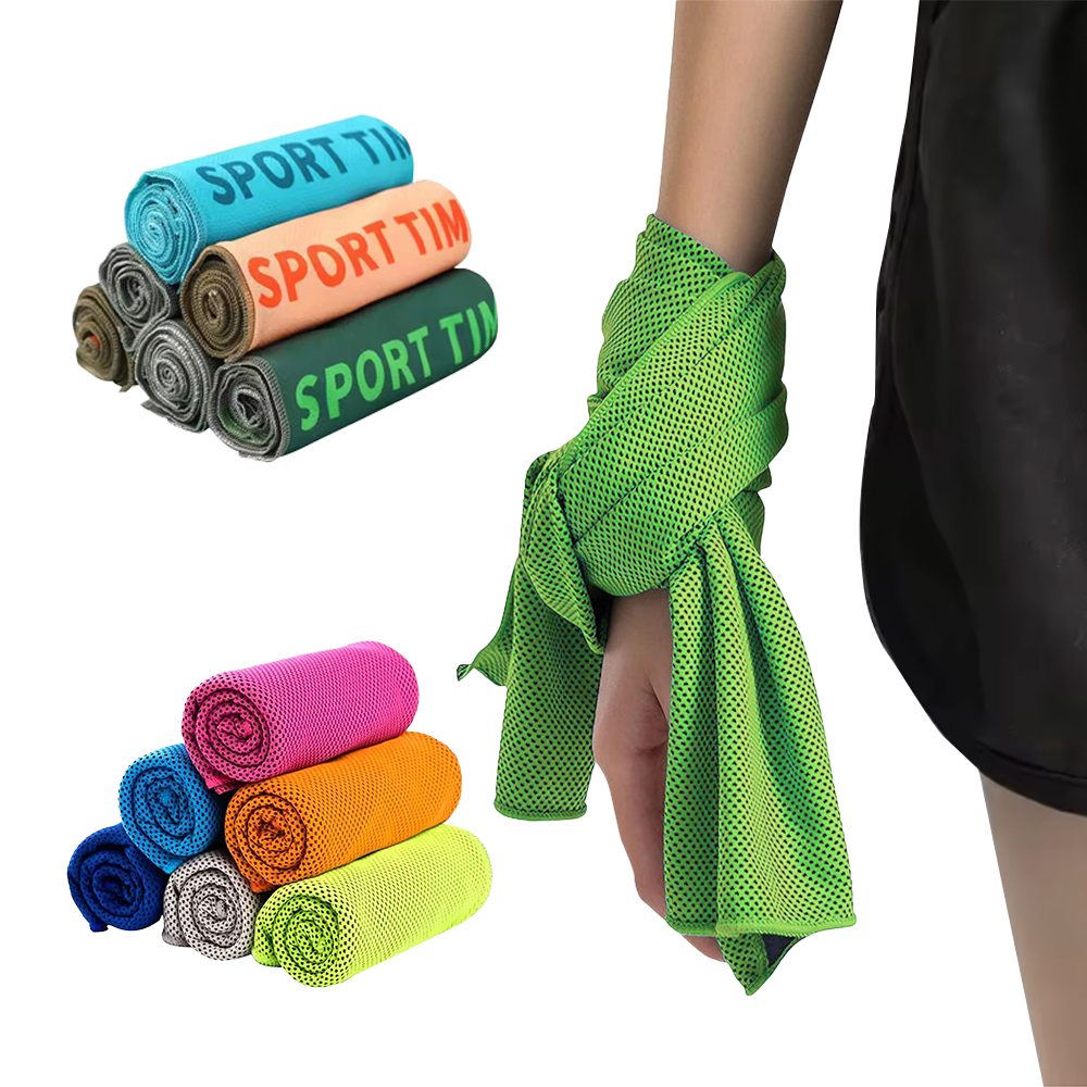 Nolderll Green Cooling Towel - Soft Touch Instant Chill Microfiber Neck Band