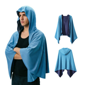 Nolderll Customizable Logo Cooling Hooded Towel - Anti-UV Microfiber Poncho with Snap Button for Teams