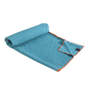 Nolderll Travel-Friendly Teal Microfiber Yoga Towel - Packable Quick-Wicking Hot Yoga Accessory